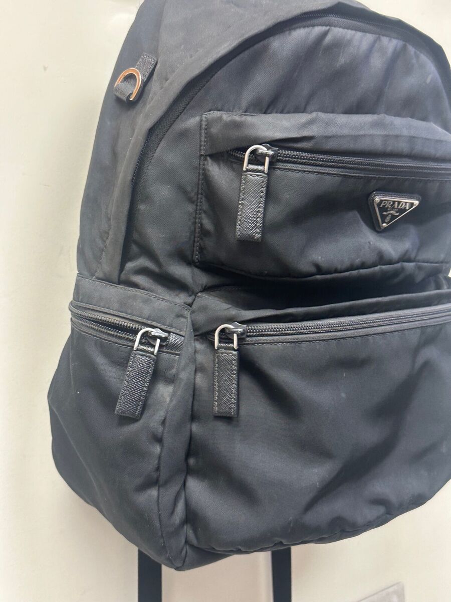 Prada 2VZ025 Montagn Zaino Nylon Black Backpack | eBay Prada 2VZ025 Montagn Zaino Nylon Black Backpack | eBay