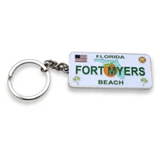 Fort Myers Keychain Key Ring Travel Tourist Souvenir Metal