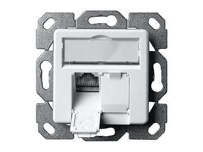 Telegärtner AMJ45 Outlet CAT 6e RJ-45 X 2 alpine white RJ-45 X 2 100022942