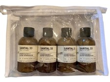 Le Labo Santal 33 Conditioner - Set of 4, 3 Oz Bottles Travel Pouch - 12 Fl Oz