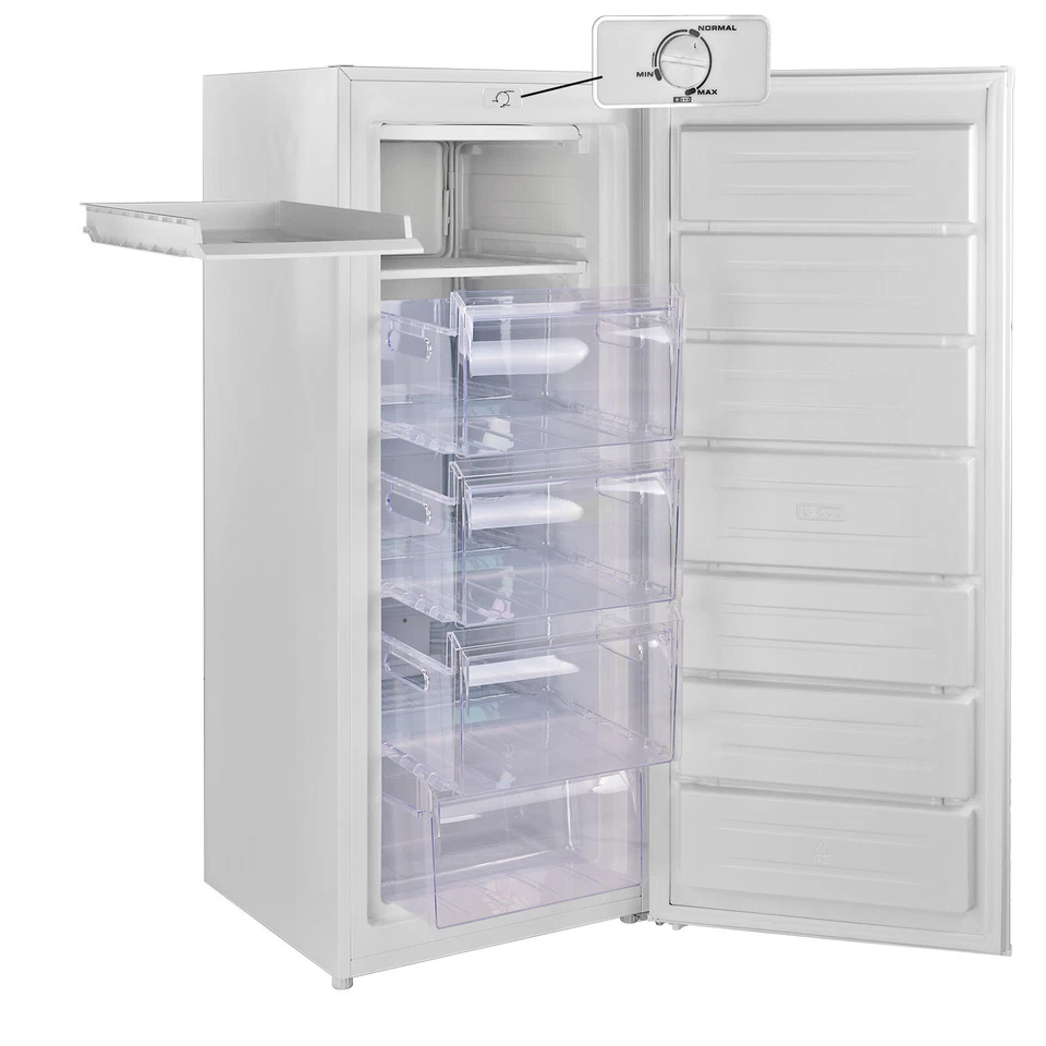 Gefrierschrank Tiefkühlschrank Tiefkühler 4 Schubladen 168 Liter weiß - Bild 3 von 4