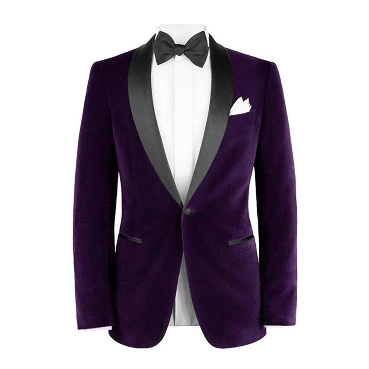 Dark purple velvet jacket sale