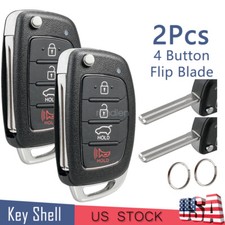 2 Flip Car Key Fob Case 4button Cover For Hyundai Santa Fe Sonata Tucson Elantra 2 Flip Car Key Fob Case 4button Cover For Hyundai Santa Fe Sonata Tucson Elantra