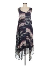 Simply Vera Vera Wang Women Gray Casual Dress M Petites