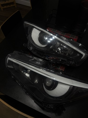 #ad #ad OEM Infiniti Q50 Custom Black Headlights White DRL LED 2014 2017 Plug amp; Play $650.00