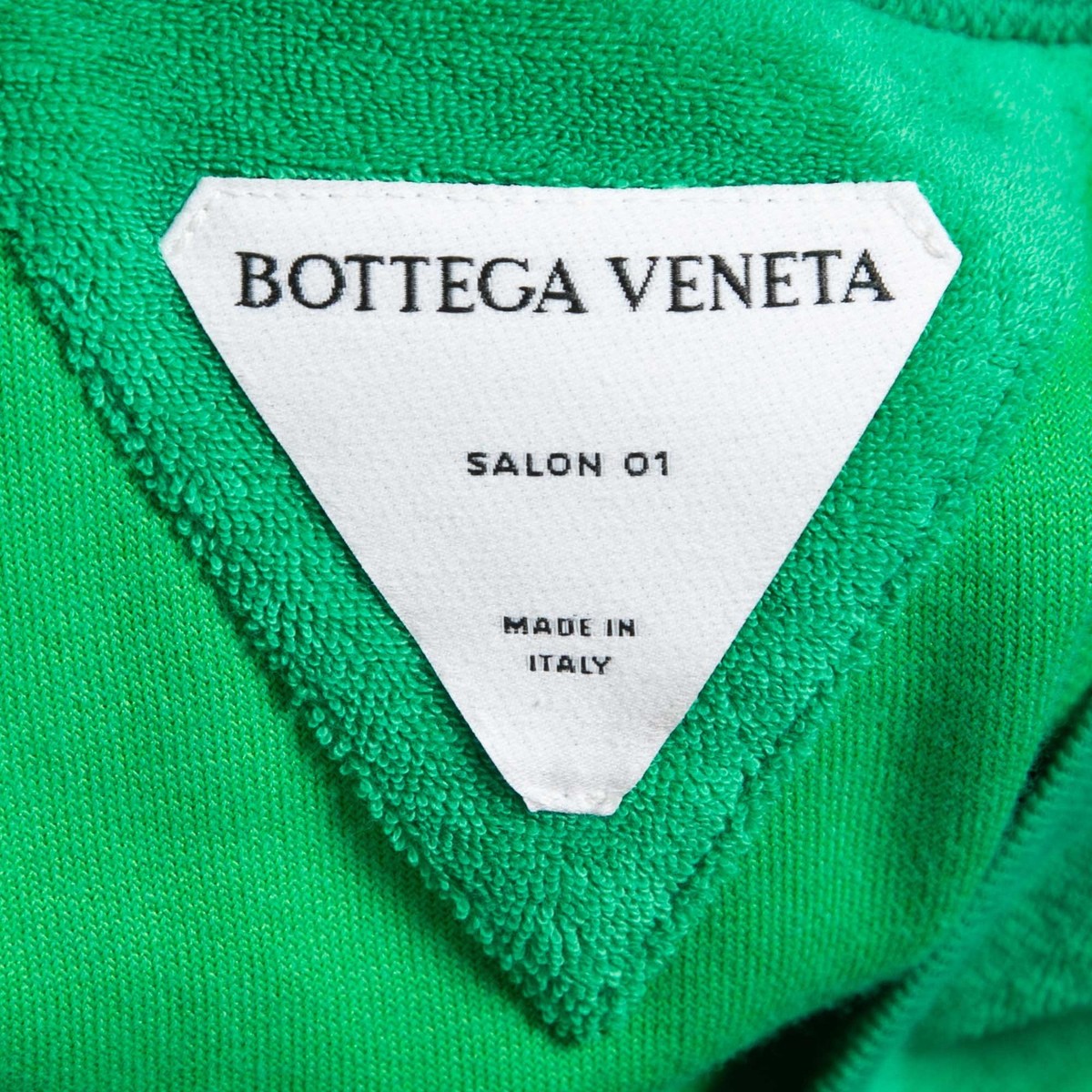 Bottega Veneta Green Terry Cotton Crew Neck TShirt L | eBay