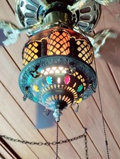 VTG Turkish Moroccan Hanging Lamp Boho Light ...
