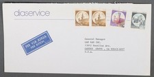 MayfairStamps Italy Diaservice to Garden Grove CA Air Mail Cover aax_73667