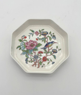 Aynsley Pembroke Hexagonal Bone China Pin Or Trinket Dish 4 Inches