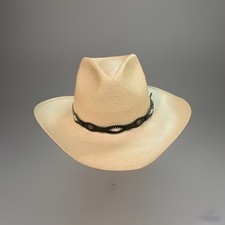 John B. Stetson women  s Brown Long Oval Western Cowboy Hat, Size 7
