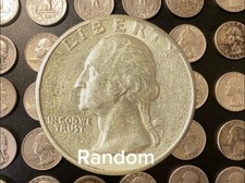 Washington Silver Quarter random year and mint