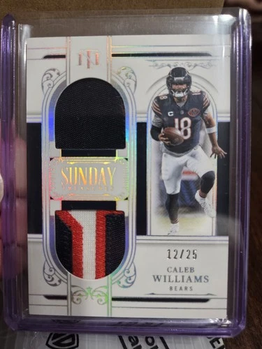 Caleb Williams 2025 Panini National Treasures Sunday Treasures /25 #ST-CWS