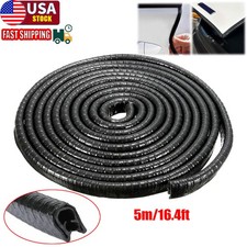 16.4ft Black U Channel Rubber Trim Seal For Car Door Edge Protection 12 X 38 16.4ft Black U Channel Rubber Trim Seal For Car Door Edge Protection 12 X 38