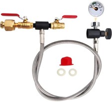 Soda Machine CO2 Cylinder Refill Adapter Hose Soda Maker Co2 Canister Refill ...