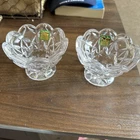 VTG Waterford Marquis Crystal Amway Diamond Collection Lotus Candle  Holders