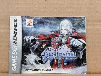 Castlevania Harmony Of Dissonance Nintendo Game Boy Advance  Game Manual Booklet