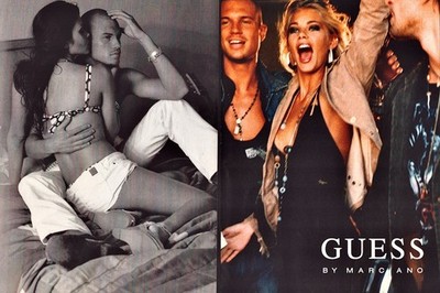 2006 Sexy Fashion Long Legs Lady Blonde Guess By Marciano 2-Pg Magazine PRINT AD