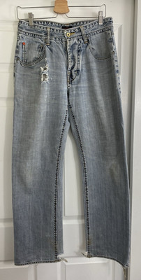 Marc Ecko Men's Cut & Sew Button Fly Jeans Size 30x32 Relaxed Boot 5 pkt