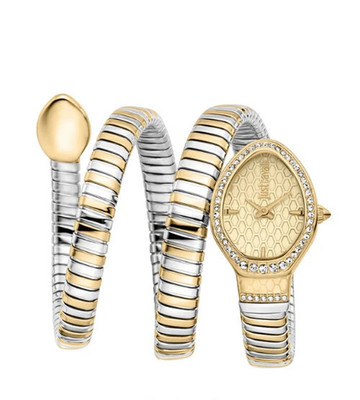 Just Cavalli JC1L327M0055 Women's Two Tone Bracelet Gold Dial Quartz Watch