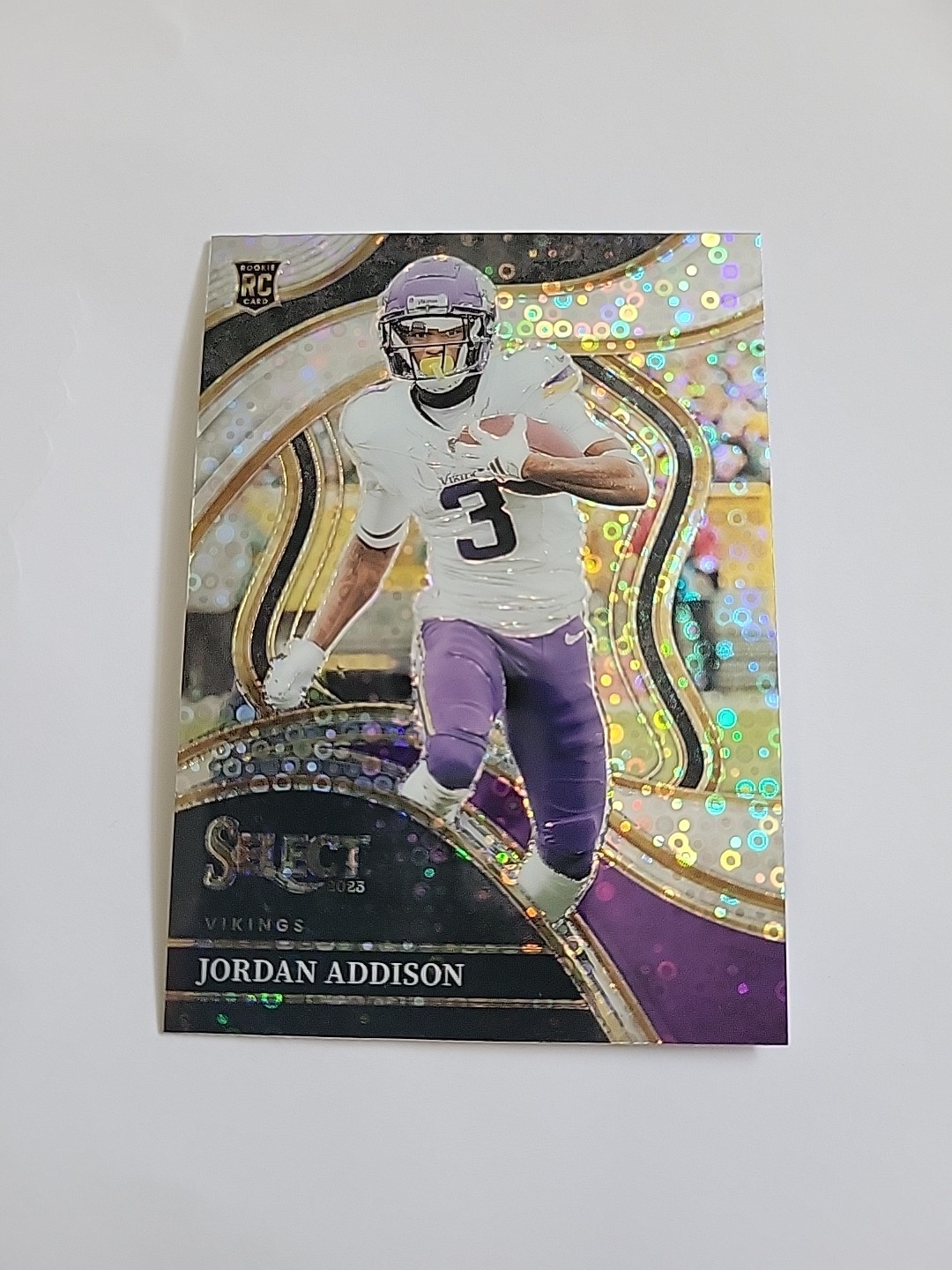 2023 Select Jordan Addison Disco Prizms Rookie Club RC #254 Vikings