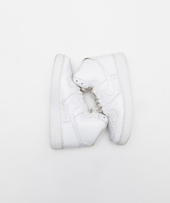 Men's Nike Air Force 1 High white sneakers, Triple White Classic model, size 9