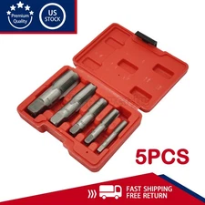 NEW 5PCS NPT Pipe Tap Set With Case 1/8" 1/4" 3/8" 1/2" And 3/4" Inch US