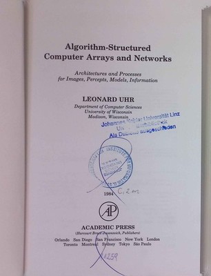 Algorithm-Structured Computer Arrays and Networks: Architectures and Processes f