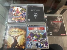 PS3 PlayStation 3 Games Lot - Ascension Mugen Souls Skyrim Transformers MGS READ