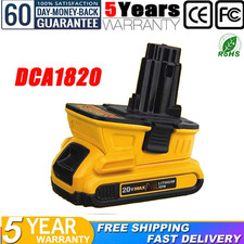 18V To 20V MAX DCA1820 Adapter Converter For DEWALT 20 Volt Li-ion Battery A 