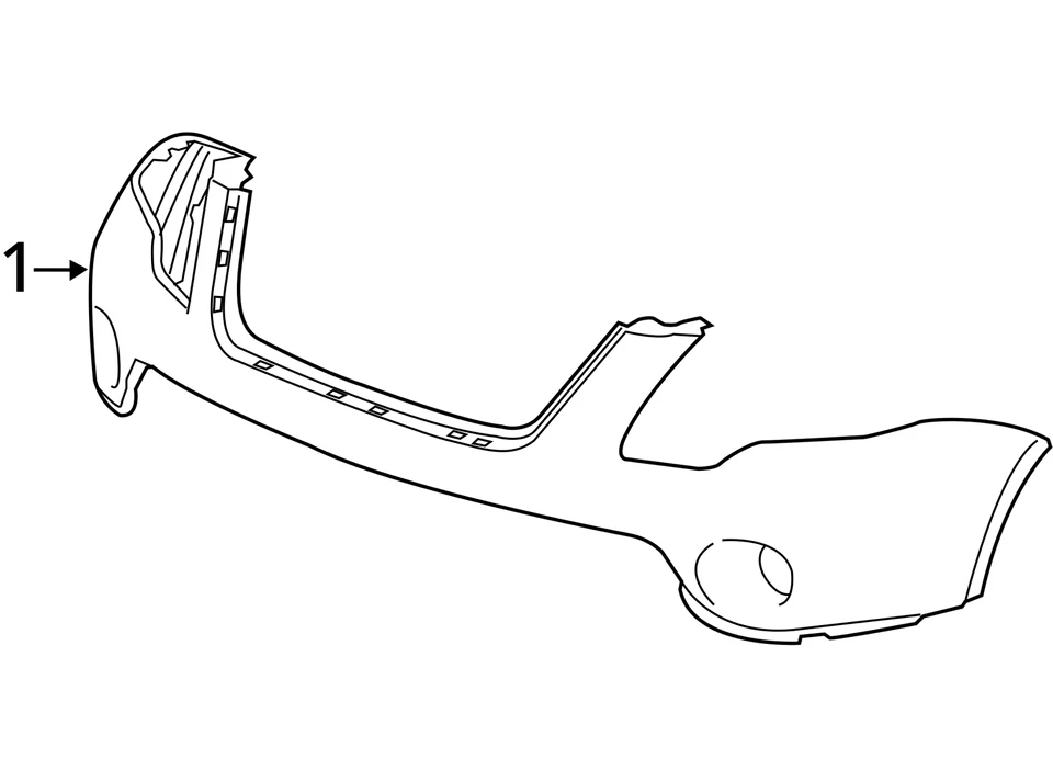 (LOCAL PICKUP ONLY) 07 08 09 10 11 12 GMC ACADIA Front Bumper Assy. - Изображение 4 из 4