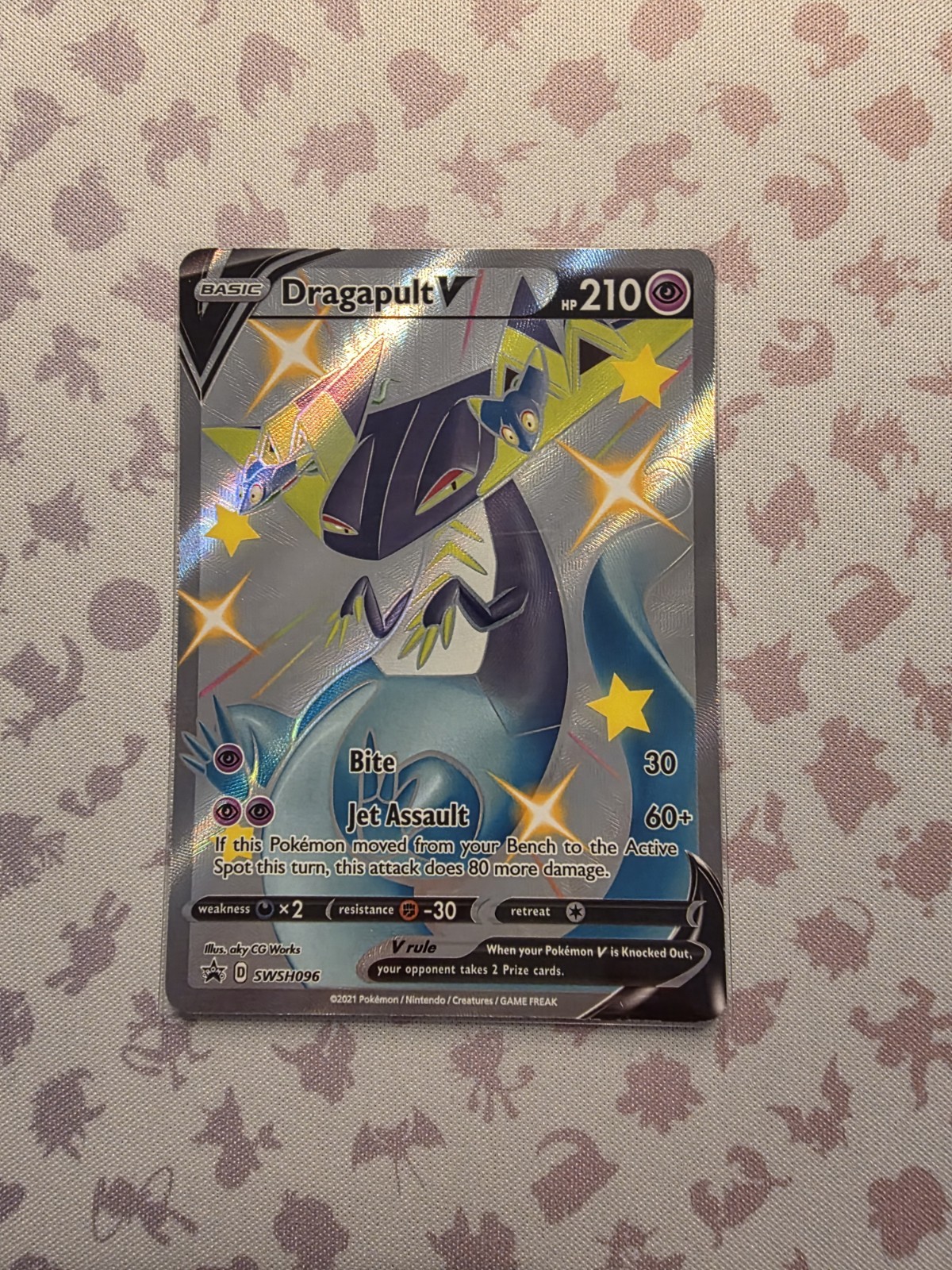 Pokémon TCG - Sword & Shield Promo SWSH096 - Dragapult V - Black Star Promo NM