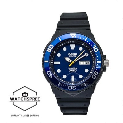 Casio Analog Black Resin Band Watch MRW230H-2E MRW-230H-2E