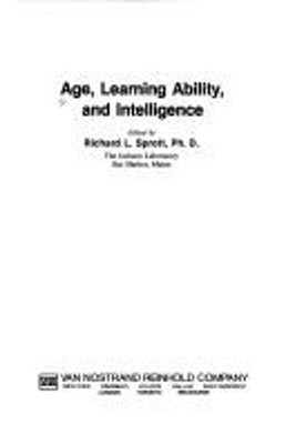 Age, Learning Ability and Intelligence Hardcover