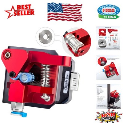 All-Metal Dual Gear Extruder with High Torque Nema 17 for Reliable 3D Printing