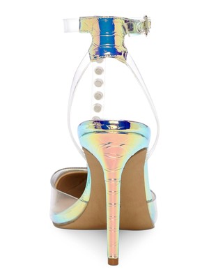 INC Womens White Snake Pearl Decoration Kahtia Pointed Toe Stiletto Pumps 7 M