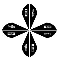 Bohning Blazer Vanes 2in. Black 100 Pack