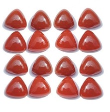 Red Onyx 7mm Trillion Cabochon Cut AAA For Making Jewelry