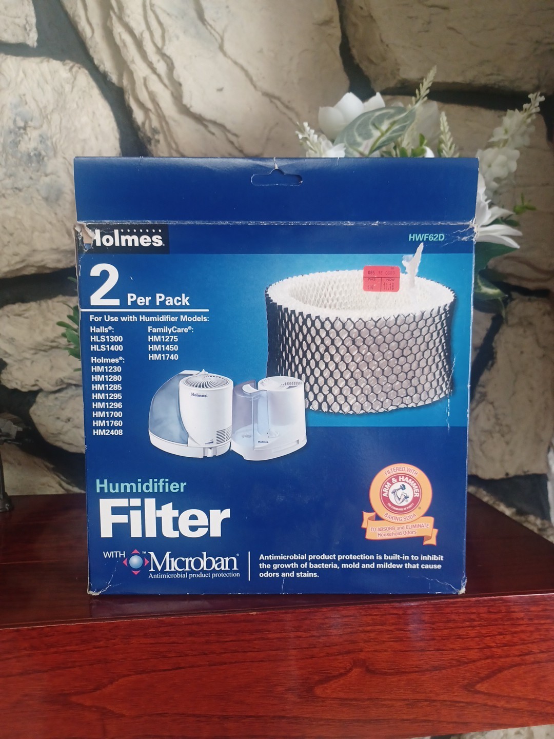 Holmes HWF62D Air Filter Factory 2-Pack for HLS1300, HLS1400, HM1230 & MORE!