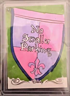 2025 Topps Disneyland 70th No Stroller Parking Sketch Card Ryan Thompson