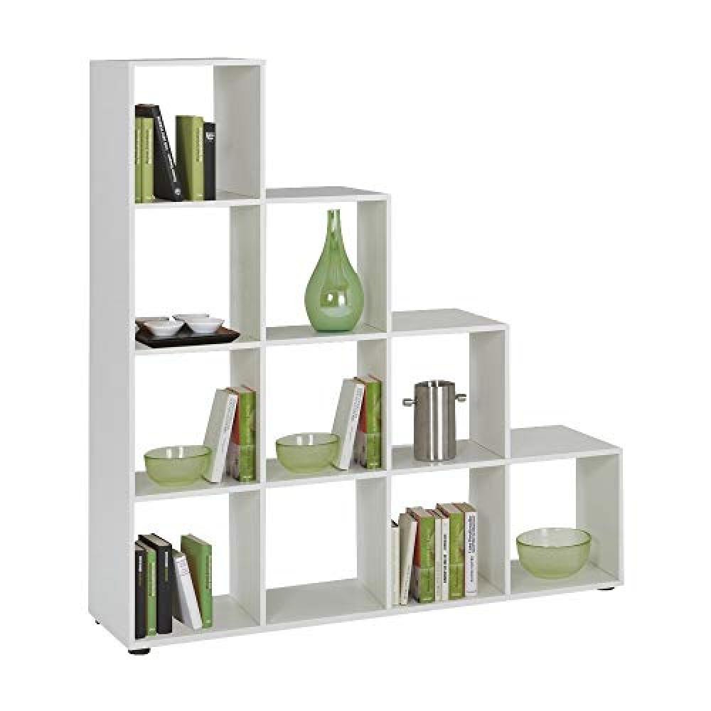 (TG. 144 x 139 x 33 cm) FMD Möbel Capri G5 Libreria, 139 x 33 x 144 H Cm, BIA,