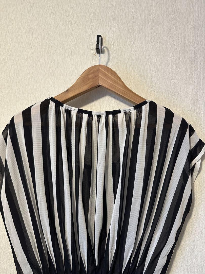 USED ISSEY MIYAKE 03SS STRIPE S/S BLOUSE GOOD M-9435 | eBay