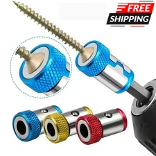 Screwdriver Head Magnetic Extension Pivoting Bit Tip Non-Slip Magnetic Ring NEW