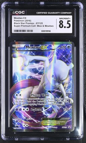 CGC 8.5 Mewtwo EX 2016 Black Star Promos XY125 Pokemon Card