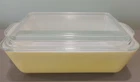 Vintage Pyrex Primary Colors 0503 Yellow Refrigerator Dish with Lid 503-C