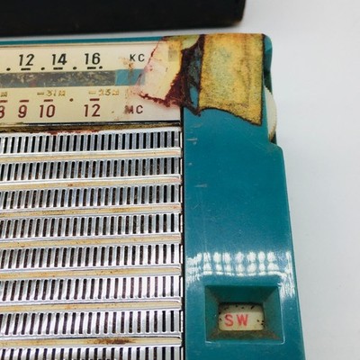 SHARP TR-237 Transistor 6 Radio Leather Case JAPAN Vintage Rare