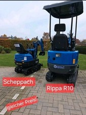 ⚡ Rippa R10 Minibagger, Kein Scheppach 1to 2025 mit Kubota optional ⚡ Diesel 