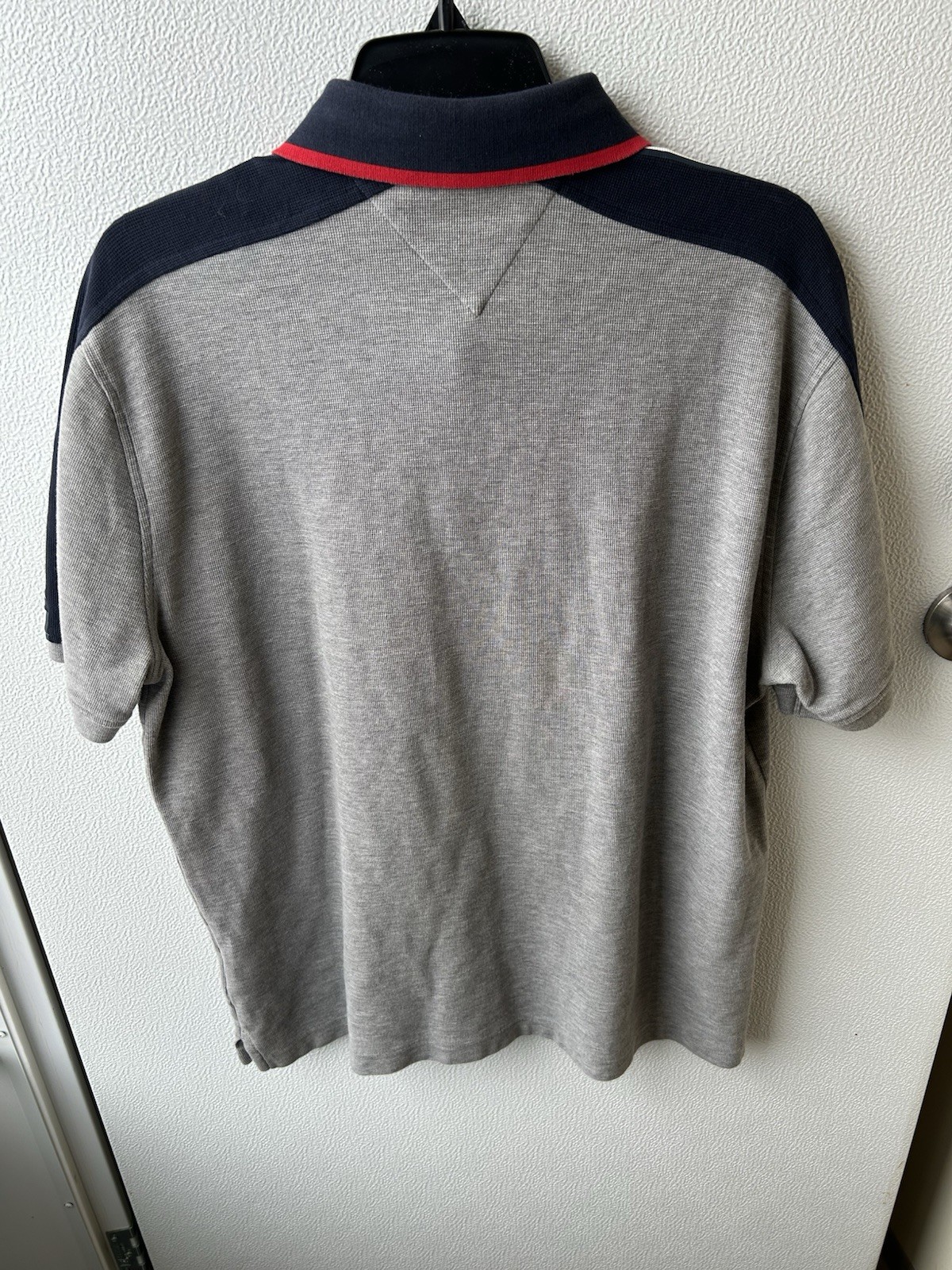 Tommy Hilfiger Polo Grey With Hilfiger On Arm, Size Large thumbnail 5