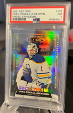 Ukko-Pekka Luukkonen 2021 UD Stature Rookie Photo Variant /99 PSA 7 - Buffalo Sa