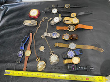 lot of 15 mens wristwatch watches pocket watc...