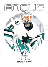 2024-25 SP Authentic GEORGI ROMANOV #FF-25 Freshman Focus San Jose Sharks